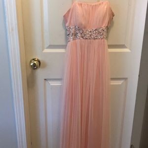 Peach strapless gown DONATED